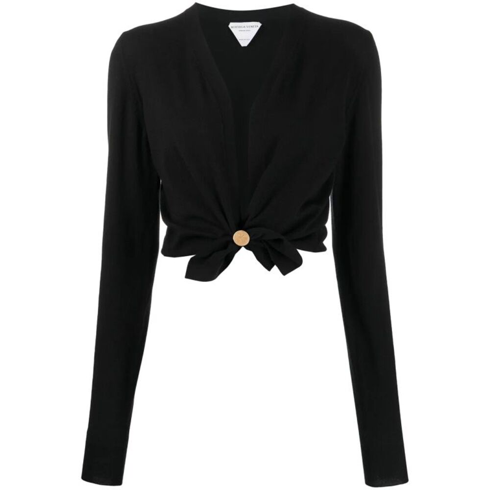 Bottega Veneta Twisted Cropped Cardigan